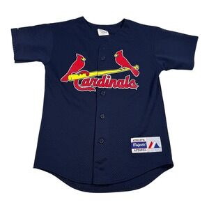 Vintage St Louis Cardinals Jersey Youth Medium MLB Baseball Majestic McGwire